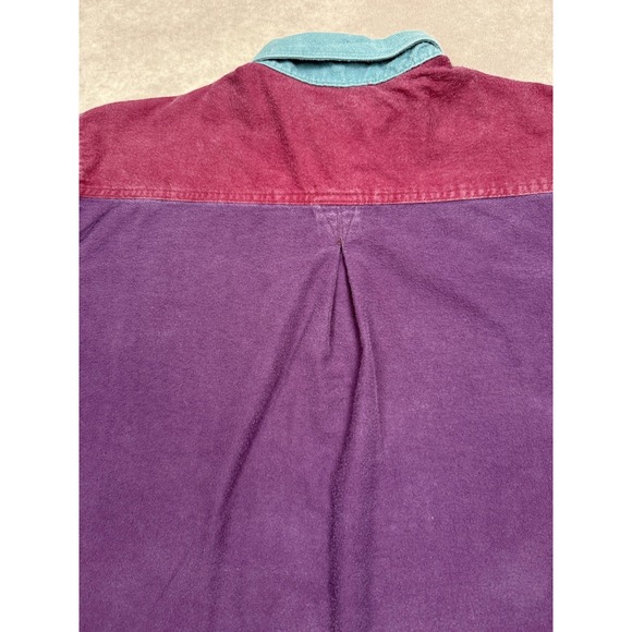 Vintage‎ Woolrich Shirt Mens XL Multicolor Colorblock Button Up Flannel 90s USA - Picture 11 of 16